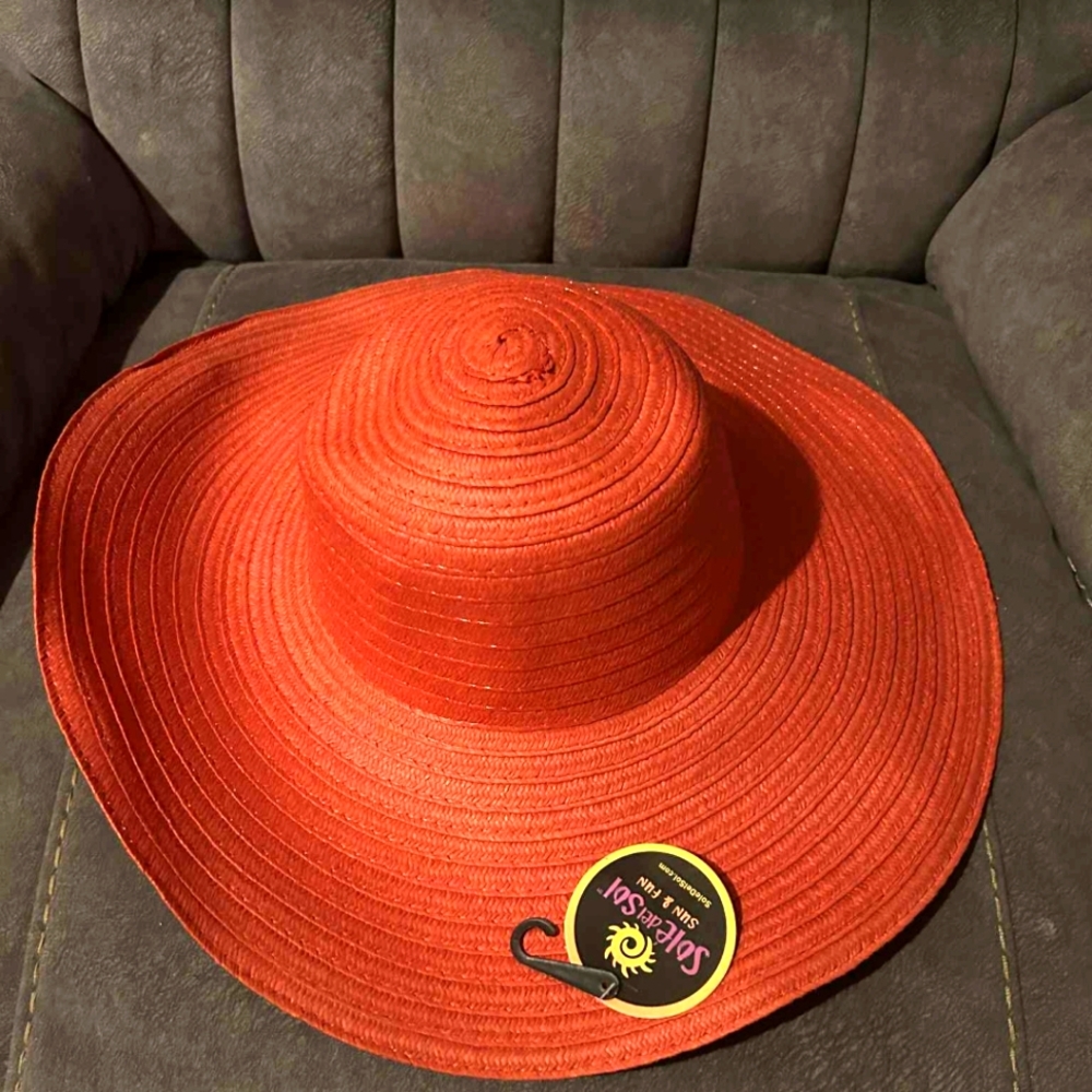 Multiple Colors And Types Of Hats. Sun Gats, Beach Hats, Tea Party hats